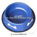 colorful stainless steel pet bowl